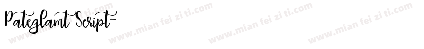 Pateglamt Script字体转换
